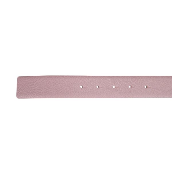 CINTURA IN CUOIO LISCIO DOUBLE FACE CON FIBBIA LOGO