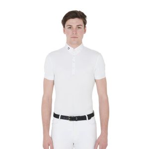 POLO UOMO EQUESTRO MANICA CORTA TESSUTO TECNICO MODELLO "HUNT"