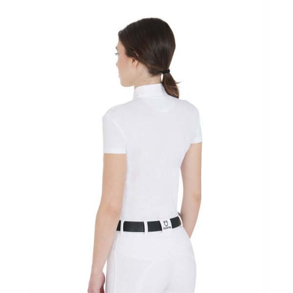 POLO DONNA EQUESTRO BOTTONI MANICA CORTA MODELLO SALLY