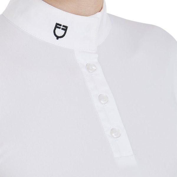 POLO DONNA EQUESTRO BOTTONI MANICA CORTA MODELLO SALLY