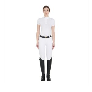 POLO DONNA EQUESTRO BOTTONI MANICA CORTA MODELLO SALLY