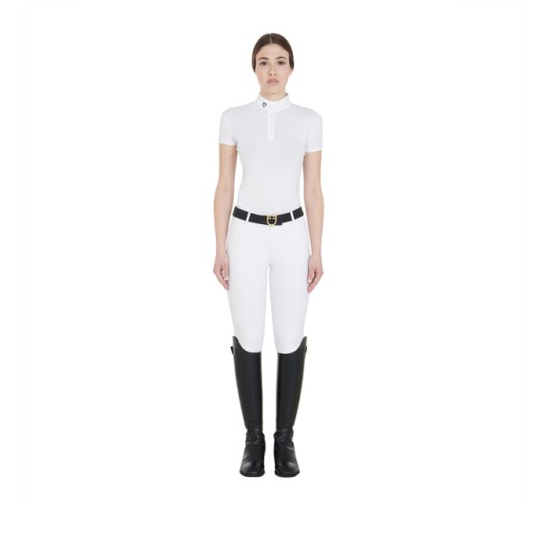 POLO DONNA EQUESTRO BOTTONI MANICA CORTA MODELLO SALLY