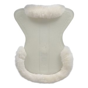 THERAPEUTIC GEL PAD CUT OUT 1/2 SHEEPSKIN EDGE JUST GEL