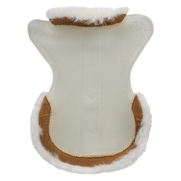 THERAPEUTIC GEL PAD CUT OUT 1/2 SHEEPSKIN EDGE JUST GEL
