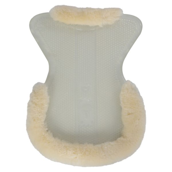 THERAPEUTIC GEL PAD CUT OUT 1/2 SHEEPSKIN EDGE JUST GEL