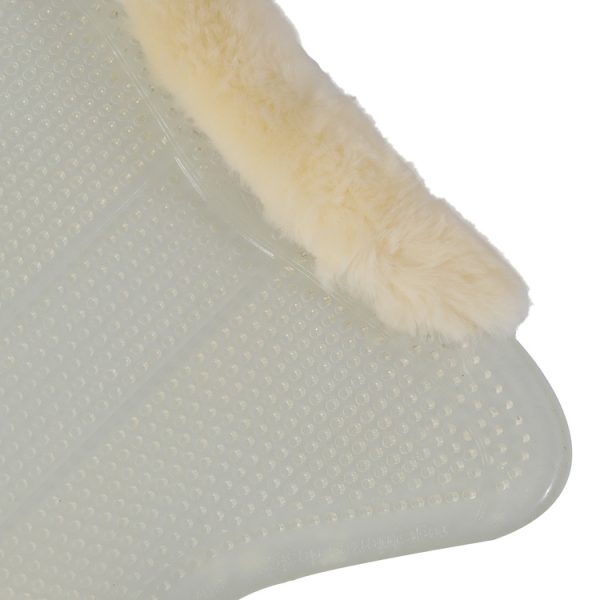 THERAPEUTIC GEL PAD CUT OUT 1/2 SHEEPSKIN EDGE JUST GEL