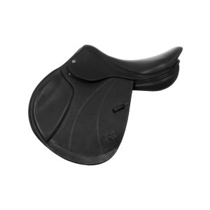 ACAVALLO JUMPING SADDLE - DOUBLE LEATHER - WOOD SADDLE TREE - immagine 3