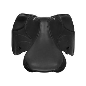 ACAVALLO JUMPING SADDLE - DOUBLE LEATHER - WOOD SADDLE TREE - immagine 4