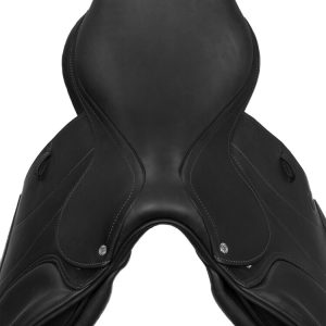 ACAVALLO JUMPING SADDLE - DOUBLE LEATHER - WOOD SADDLE TREE - immagine 5