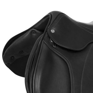 ACAVALLO JUMPING SADDLE - DOUBLE LEATHER - WOOD SADDLE TREE - immagine 6