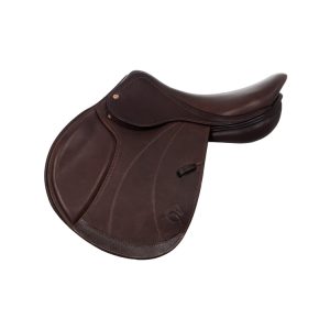 ACAVALLO JUMPING SADDLE - DOUBLE LEATHER - WOOD SADDLE TREE - immagine 8