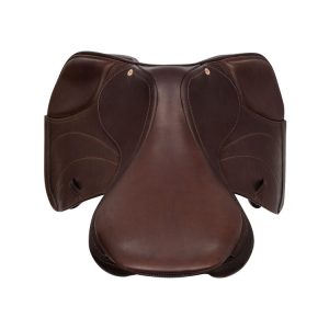 ACAVALLO JUMPING SADDLE - DOUBLE LEATHER - WOOD SADDLE TREE - immagine 9