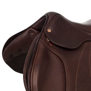 ACAVALLO JUMPING SADDLE - DOUBLE LEATHER - WOOD SADDLE TREE - immagine 11
