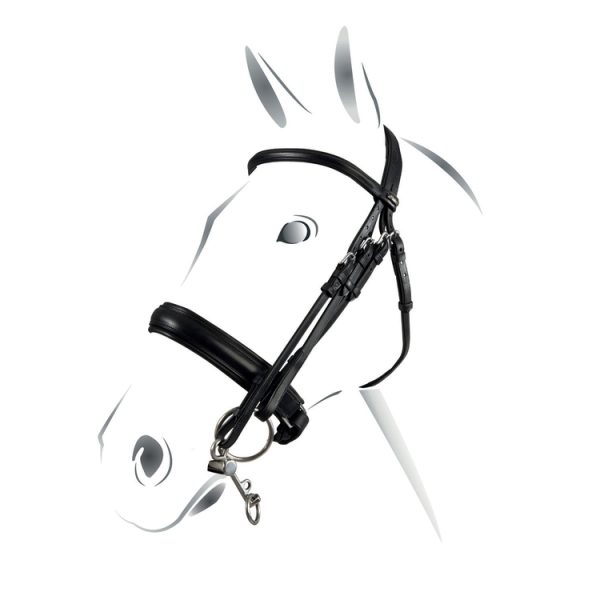 BRIGLIA DRESSAGE EVOLUTION SAGOMATA SENZA REDINI