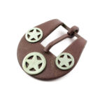 "FIBBIA TESTIERA WESTERN BRUNITA ""STARS"""