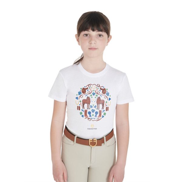 HORSE + SADDLE + BOOTS GIRL T-SHIRT