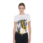 HORSE HEAD WOMAN COTTON T-SHIRT