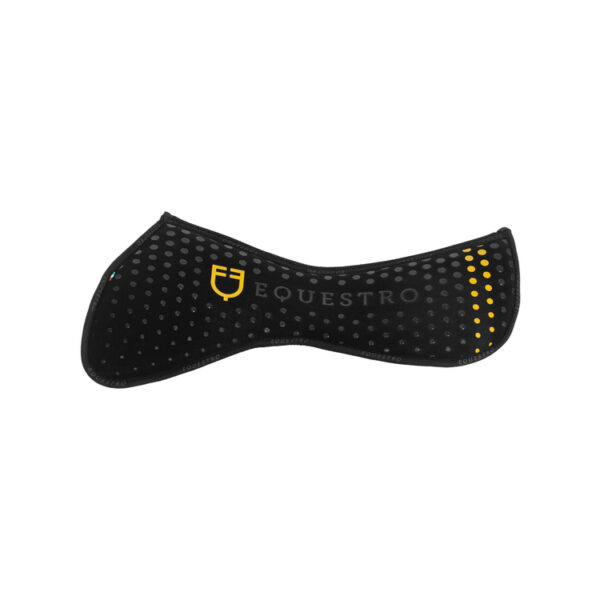 COMPENSA. EQ. IN M.FOAM CON GRIP, TESSUTO TRAFORATO SUL GAR. LOGO GIALLO