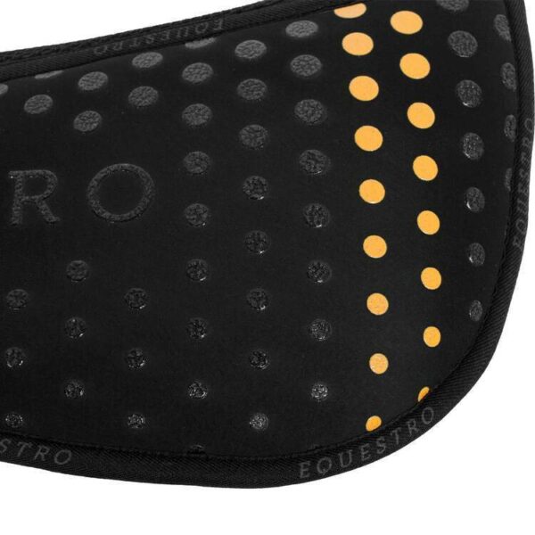 COMPENSA. EQ. IN M.FOAM CON GRIP, TESSUTO TRAFORATO SUL GAR. LOGO GIALLO