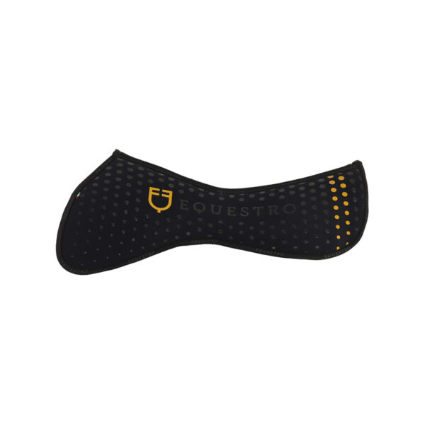 COMPENSA. EQ. IN M.FOAM CON GRIP, TESSUTO TRAFORATO SUL GAR. LOGO GIALLO