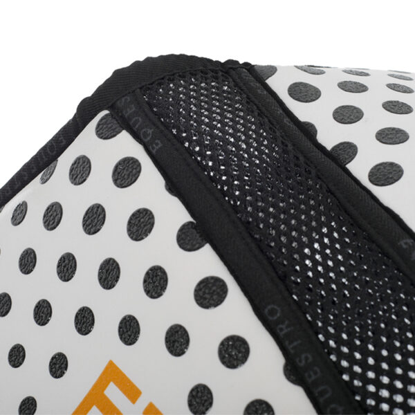 COMPENSA. EQ. IN M.FOAM CON GRIP, TESSUTO TRAFORATO SUL GAR. LOGO GIALLO