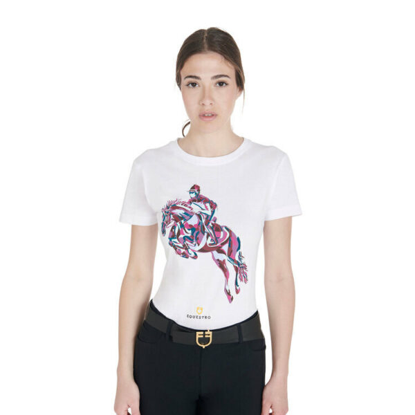 JUMPING RIDER WOMAN COTTON T-SHIRT