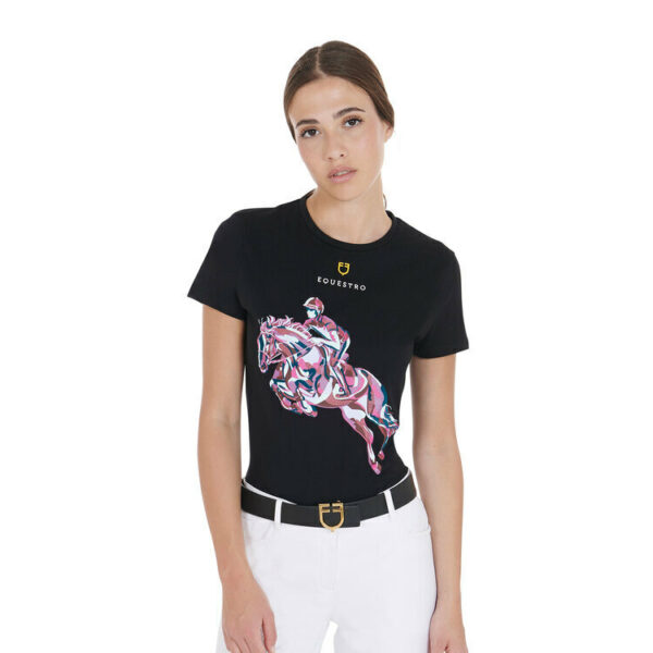 JUMPING RIDER WOMAN COTTON T-SHIRT