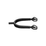 SPURS ULTRA FIT EXTRA GRIP, ST.ST./BLACK S. 25MM FLAT NECK