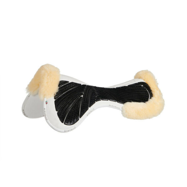 CLOSE CONTACT GEL & MEMORY FOAM 1/2 PAD W/SHEEPSKIN