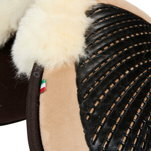 CLOSE CONTACT GEL & MEMORY FOAM 1/2 PAD W/SHEEPSKIN