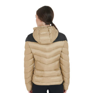NYLON LAKKE'+STRETCH WOMAN JACKET WITH REMOVIBLE HOOD