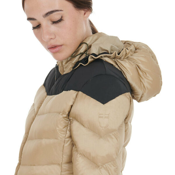 NYLON LAKKE'+STRETCH WOMAN JACKET WITH REMOVIBLE HOOD
