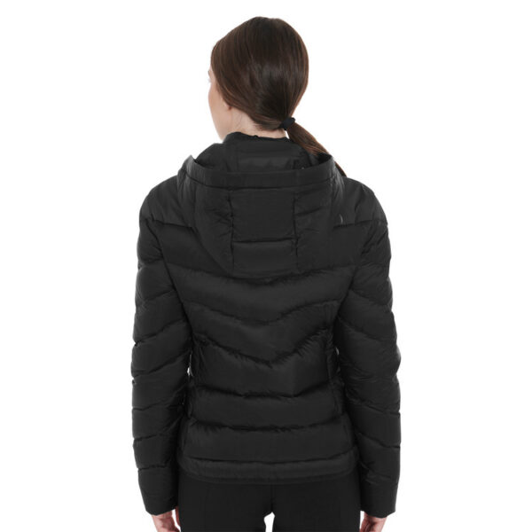 NYLON LAKKE'+STRETCH WOMAN JACKET WITH REMOVIBLE HOOD