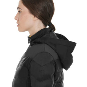 NYLON LAKKE'+STRETCH WOMAN JACKET WITH REMOVIBLE HOOD