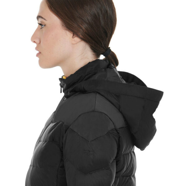 NYLON LAKKE'+STRETCH WOMAN JACKET WITH REMOVIBLE HOOD
