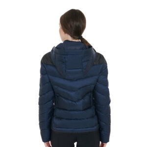 NYLON LAKKE'+STRETCH WOMAN JACKET WITH REMOVIBLE HOOD