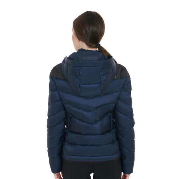 NYLON LAKKE'+STRETCH WOMAN JACKET WITH REMOVIBLE HOOD