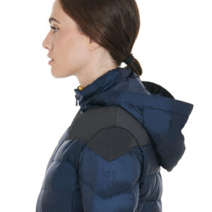 NYLON LAKKE'+STRETCH WOMAN JACKET WITH REMOVIBLE HOOD
