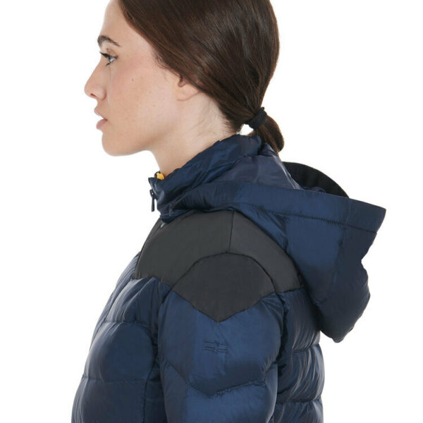 NYLON LAKKE'+STRETCH WOMAN JACKET WITH REMOVIBLE HOOD