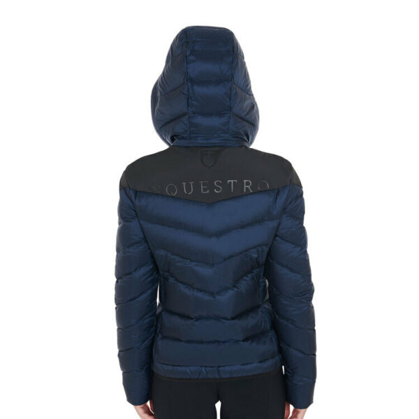 NYLON LAKKE'+STRETCH WOMAN JACKET WITH REMOVIBLE HOOD