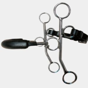 HACKAMORE LEVE LUNGHE CUOIO ACCIAIO