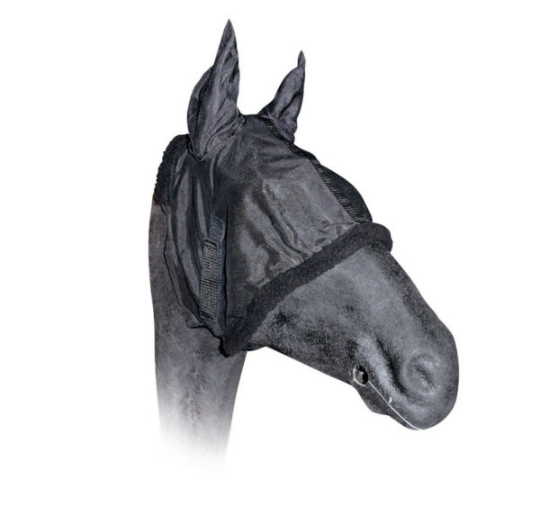MASCHERA ANTIMOSCHE MORBIDA CON CHIUSURA ELASTICA MEDIA, NERA