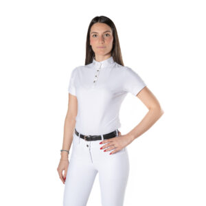 MAGLIA CONCORSO DONNA SARTORE IN TESSUTO TECNICO BIANCA MISURA S