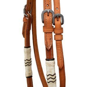 BOSAL BRIDLE WITH HORSEHAIR MECATE REINS