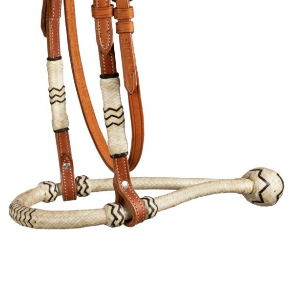BOSAL BRIDLE WITH HORSEHAIR MECATE REINS