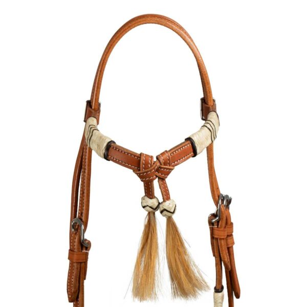 BOSAL BRIDLE WITH HORSEHAIR MECATE REINS