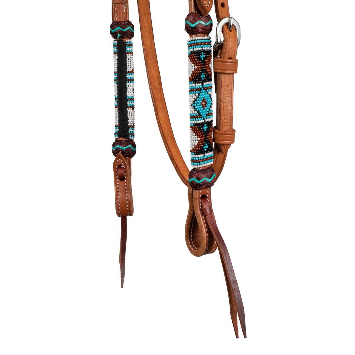 NAVAJO PEARLS WESTERN BRIDLE - Alessandro Selleria