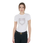 WOMEN'S PINK DIAMOND LOGO COTTON T-SHIRT