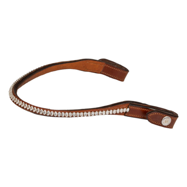 ACAVALLO BROWBAND W/OVAL CRYSTALS