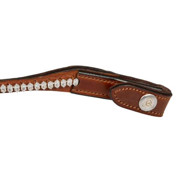 ACAVALLO BROWBAND W/OVAL CRYSTALS